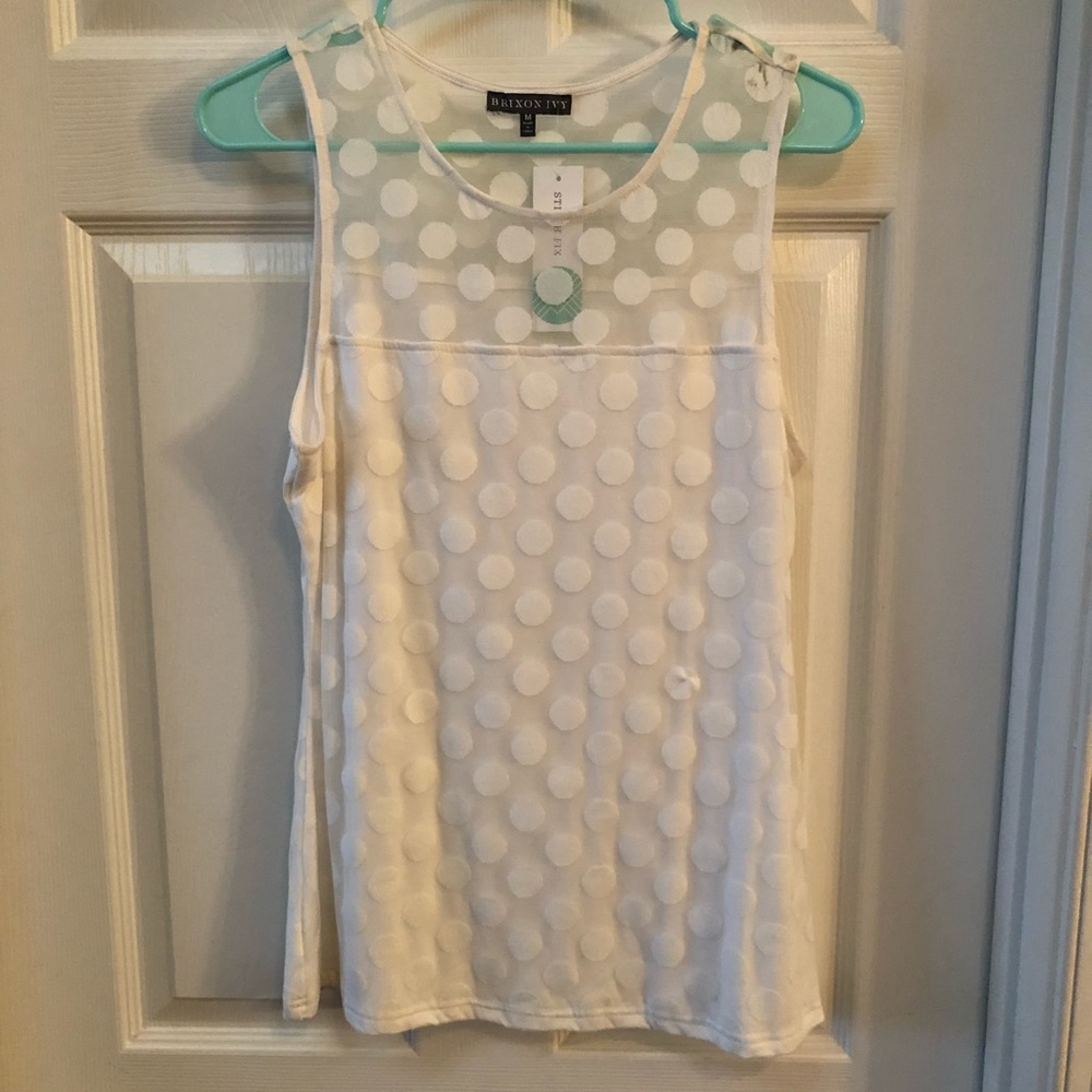 Brawtry Mesh Overlay Knit Top
